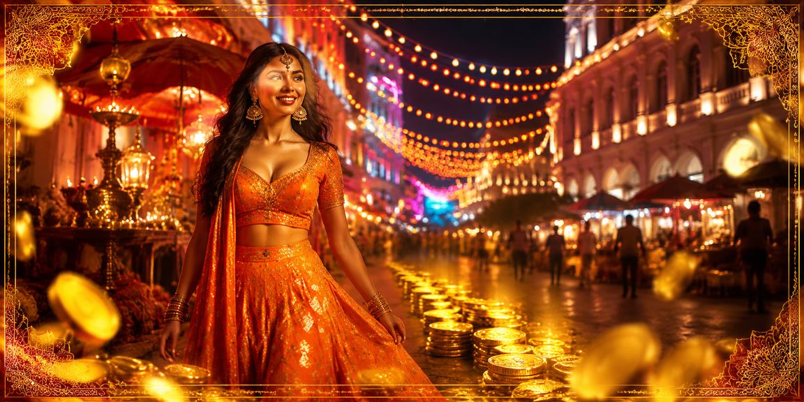 Night market entertainment in Delhi Connaught Place