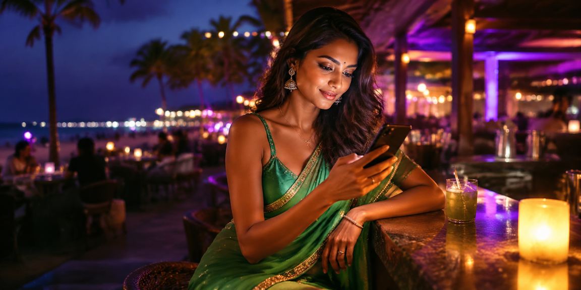 Players enjoying lottery and casino games in Goa with festive attire