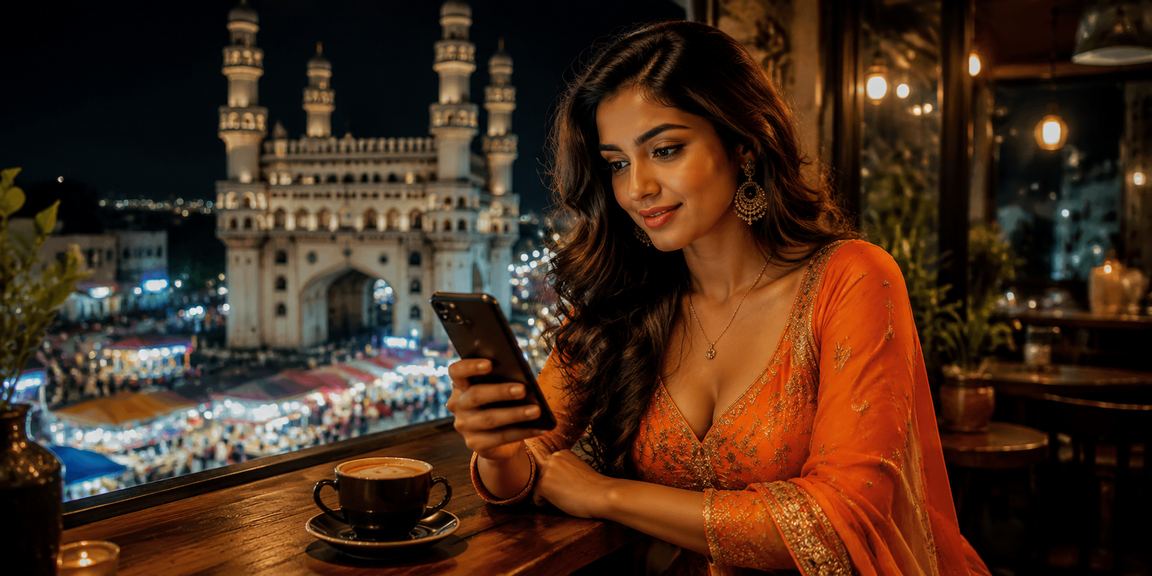 Mobile casino session playing Andar Bahar late at night near Charminar in Hyderabad